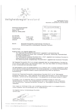 4.3 Brief Veiligheidsregio - raad van Noordoostpolder