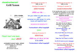 Eindejaars - Restaurant Xenon