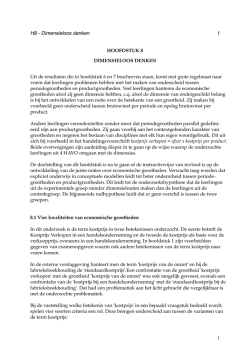 H8 - Dimensieloos denken 1