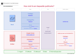 Hand-out: een publicatie vindenpdf 114kb