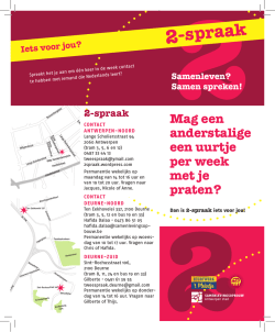 Lees meer info op de folder voor vrijwilligers - RISO