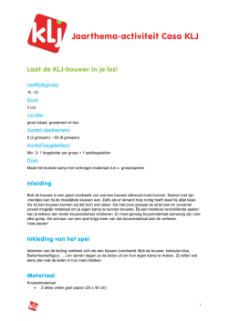 jaarthema-activiteit -9 de KLJ-bouwer