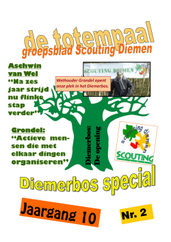 Jaargang 10 Nr 2 - Een blokhut voor Scouting Diemen