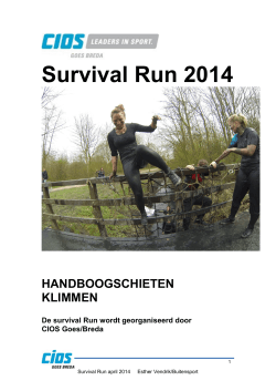 Survival Run draaiboek 2014