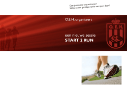 een nieuwe sessie START 2 RUN
