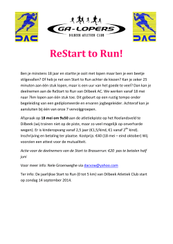 ReStart to Run!