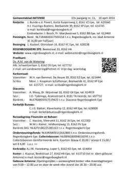 Gemeenteblad ANTENNE 37e jaargang nr. 11, 10 april 2014