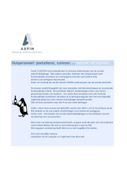 AXFIN Newsletter oktober 2014