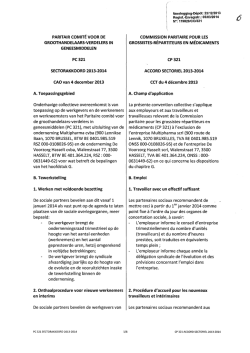 PARITAIR COMITÉ VOOR DE GROOTHANDELAARS