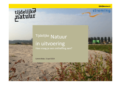 De presentatie van Carlein Maka - Natuur en Milieufederatie Drenthe