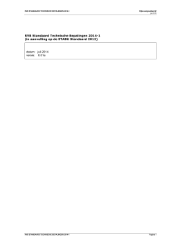 RVB Standaard Technische Bepalingen 2014-1 (in