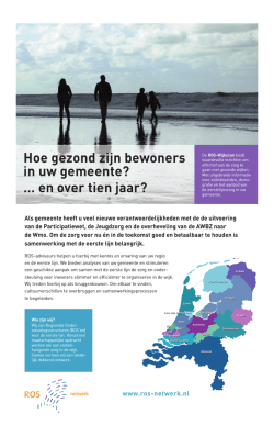 Hoe gezond zijn bewoners in uw gemeente?