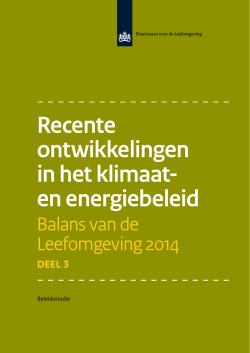 Klimaat en energie - Planbureau voor de Leefomgeving