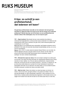 6 tips: zo schrijf je een profielwerkstuk dat iedereen