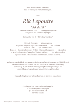+ Rik Lepoutre
