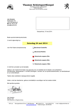 Uitnodiging VK Antique Firearms 2014