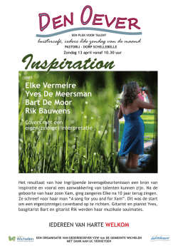 Elke Vermeire Yves De Meersman Bart De Moor Rik Bauwens