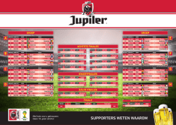 FIFA WK Planner - Horecasupport.nl