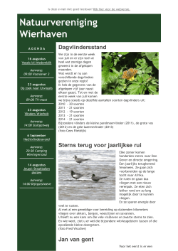 Nieuwsbrief 2014 - 02 - Natuurvereniging Wierhaven