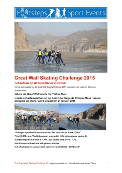 Great Wall Skating Challenge 2015