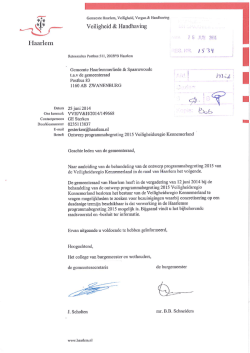 I.1 Brief van burgemeester en wethouders van Haarlem van 25 juni