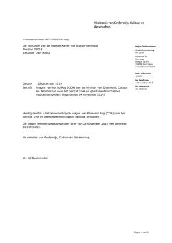 Hierbij zend ik u het antwoord op de vragen van Kamerlid Rog (CDA