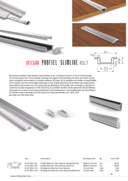 Integra Profiel Slimline RSL 7