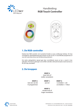 Handleiding: RGB Touch Controller