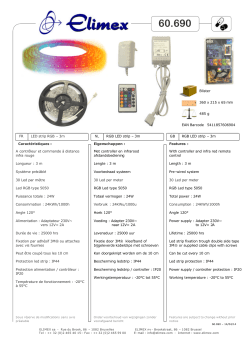 LED strip RGB – 3m Caractéristiques : FR NL RGB LED