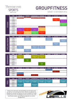 GROUPFITNESS - Thermae Sports Merchtem