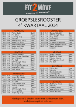 GROEPSLESROOSTER