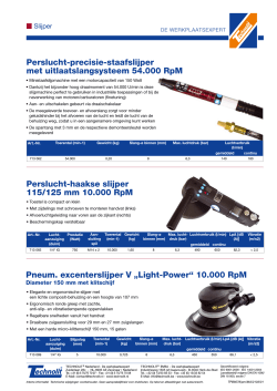 Perslucht-precisie-staafslijper met uitlaatslangsysteem 54.000 RpM