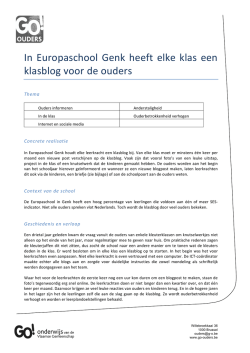 Download dit praktijkvoorbeeld in pdf. - Go