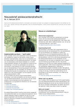 "Nieuwsbrief adolescentenstrafrecht nr 4" PDF