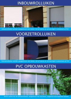 INBOUWROLLUIKEN VOORZETROLLUIKEN PVC OPBOUWKASTEN