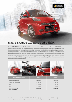 smart BRABUS Xclusive red edition