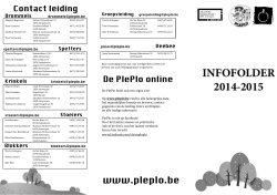 infofolder 2014-2015