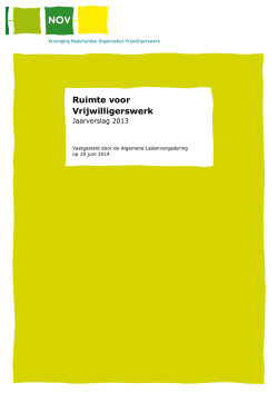 Jaarverslag 2013