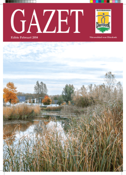 Editie Februari 2014 - Gazet