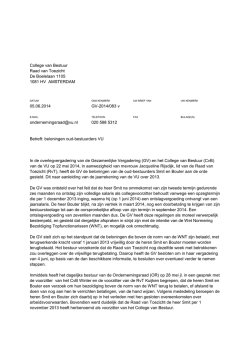 een brief van de OR