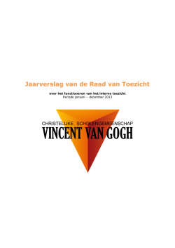 Jaarverslag - CS Vincent van Gogh