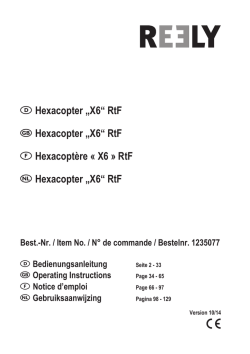 Hexacopter &bdquo;X6&ldquo; RtF - produktinfo.conrad.com