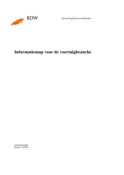 Informatiemap voor de voertuigbranche pdf, 478kb