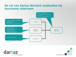De rol van Dariuz Works® methodiek bij duurzame uitstroom