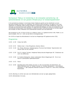 Programma Symposium 18 december 2014