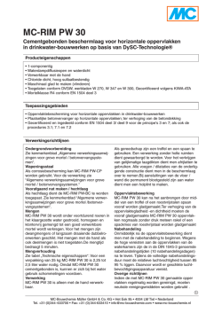 Technical Datasheet MC-RIM PW 30