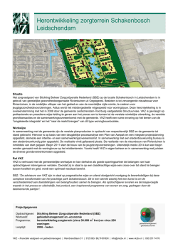 Herontwikkeling zorgterrein Schakenbosch Leidschendam