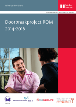Doorbraakproject ROM 2014-2016