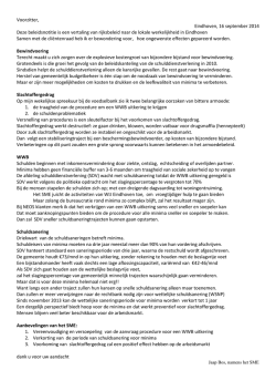 Inspreektekst (definitief) de heer J. Bos namens SME