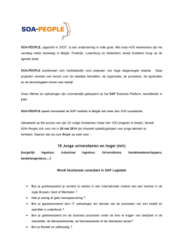 10 Jonge universitairen en hoger (m/v)
